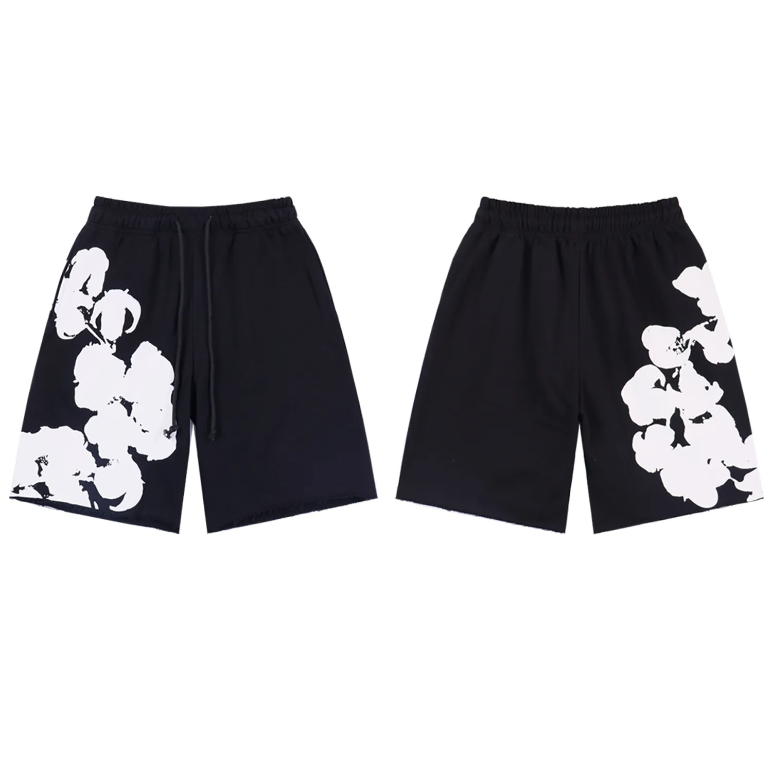 Style number: 8671 Fabric: 360g terry P124 Product DENIM TEARS main line Kapok sweatshirt The Cotton Wreath Sweatsuit American shorts Color: Black Gray Purple Size: S M L XL